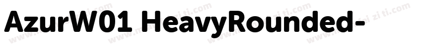 AzurW01 HeavyRounded字体转换